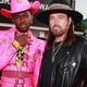 Lil Nas X, left and Billy Ray Cyrus at the 62nd Annual GRAMMY Awards at STAPLES Center on January 26, 2020 in Los Angeles, California.